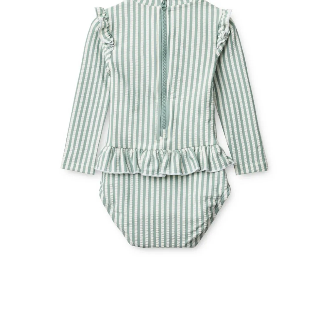 Liewood SILLE Seersucker-Baby-Badeanzug Y/D stripe Peppermint / Creme de la creme Sale