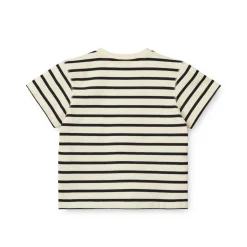 Liewood Sixten Gestreiftes T-Shirt aus Baumwolle Y/D stipes Classic navy / Creme de la creme Discount