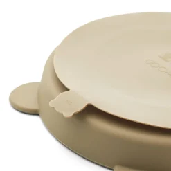 Liewood Stacy Menüteller mit Saugnapf 2er-Pack Sandy / Oat Hot