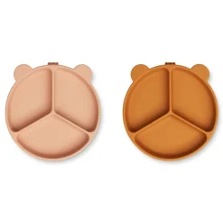 Liewood Stacy Menüteller mit Saugnapf 2er-Pack Mustard / tuscany rose mix Online