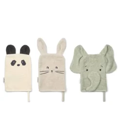 Liewood SYLVESTER Waschlappen 3er-Pack Dove blue mix Hot