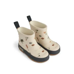 Liewood Tekla Kurzer Regenstiefel mit Print Sea creature / Sandy Discount