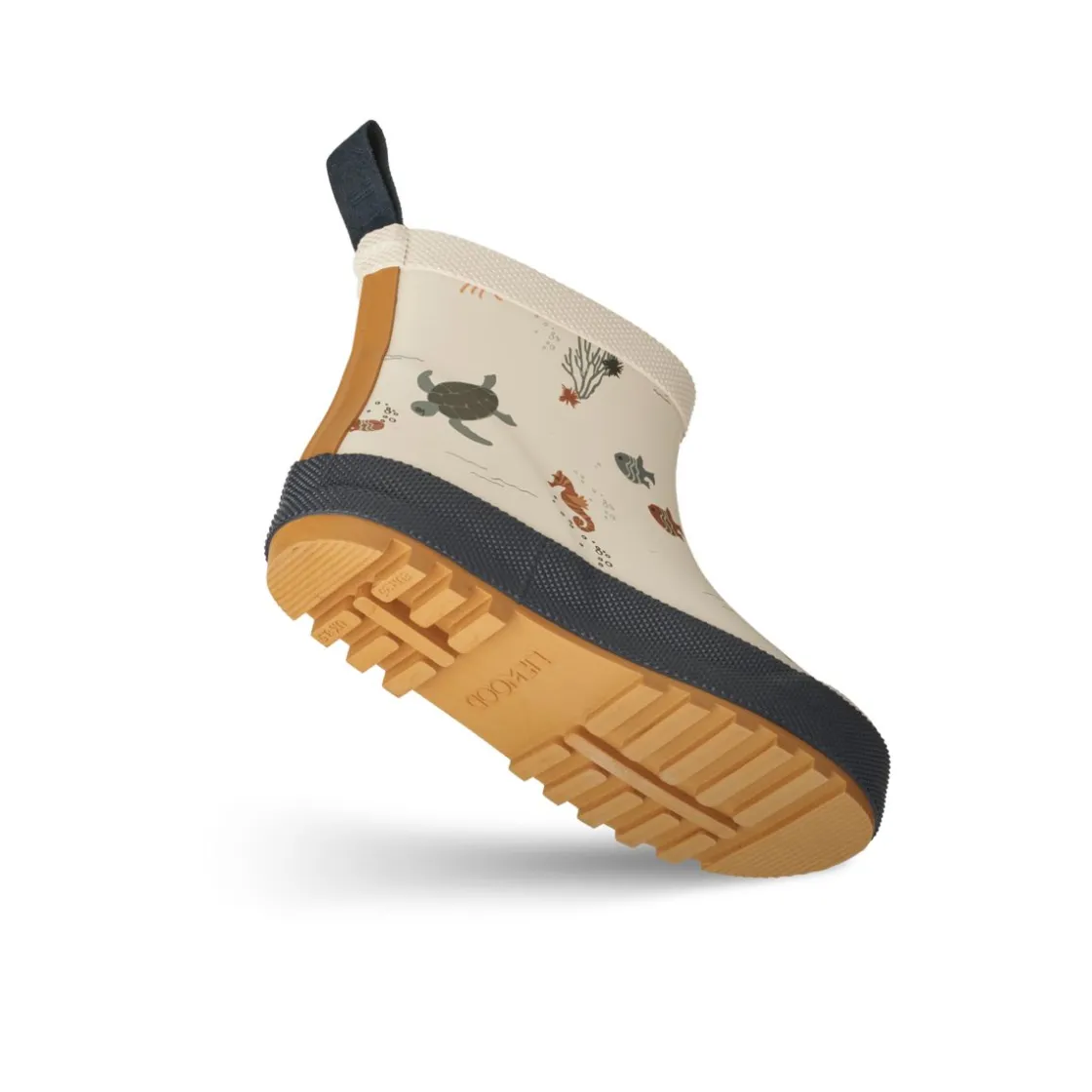 Liewood Tekla Kurzer Regenstiefel mit Print Sea creature / Sandy Discount