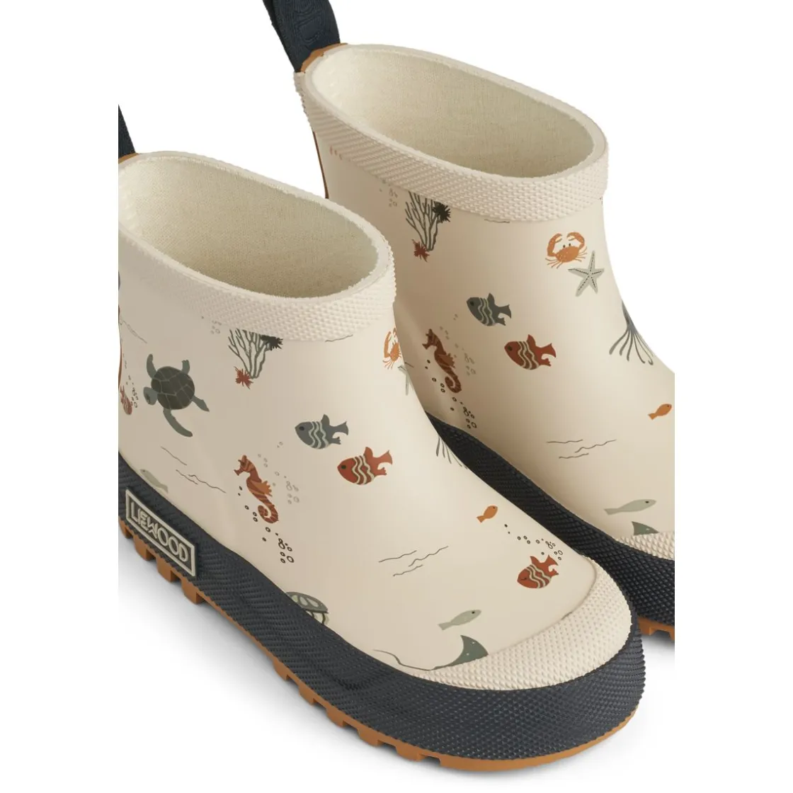 Liewood Tekla Kurzer Regenstiefel mit Print Sea creature / Sandy Discount