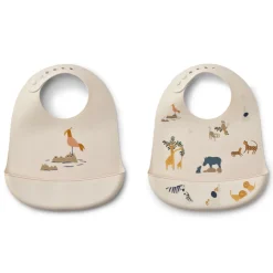Liewood Tilda Silikon Lätzchen 2er Pack All together / Sandy Best