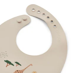 Liewood Tilda Silikon Lätzchen 2er Pack Safari sandy mix Outlet