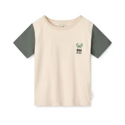 Liewood T-Shirt mit Aufdruck Oh crab / Sandy Online