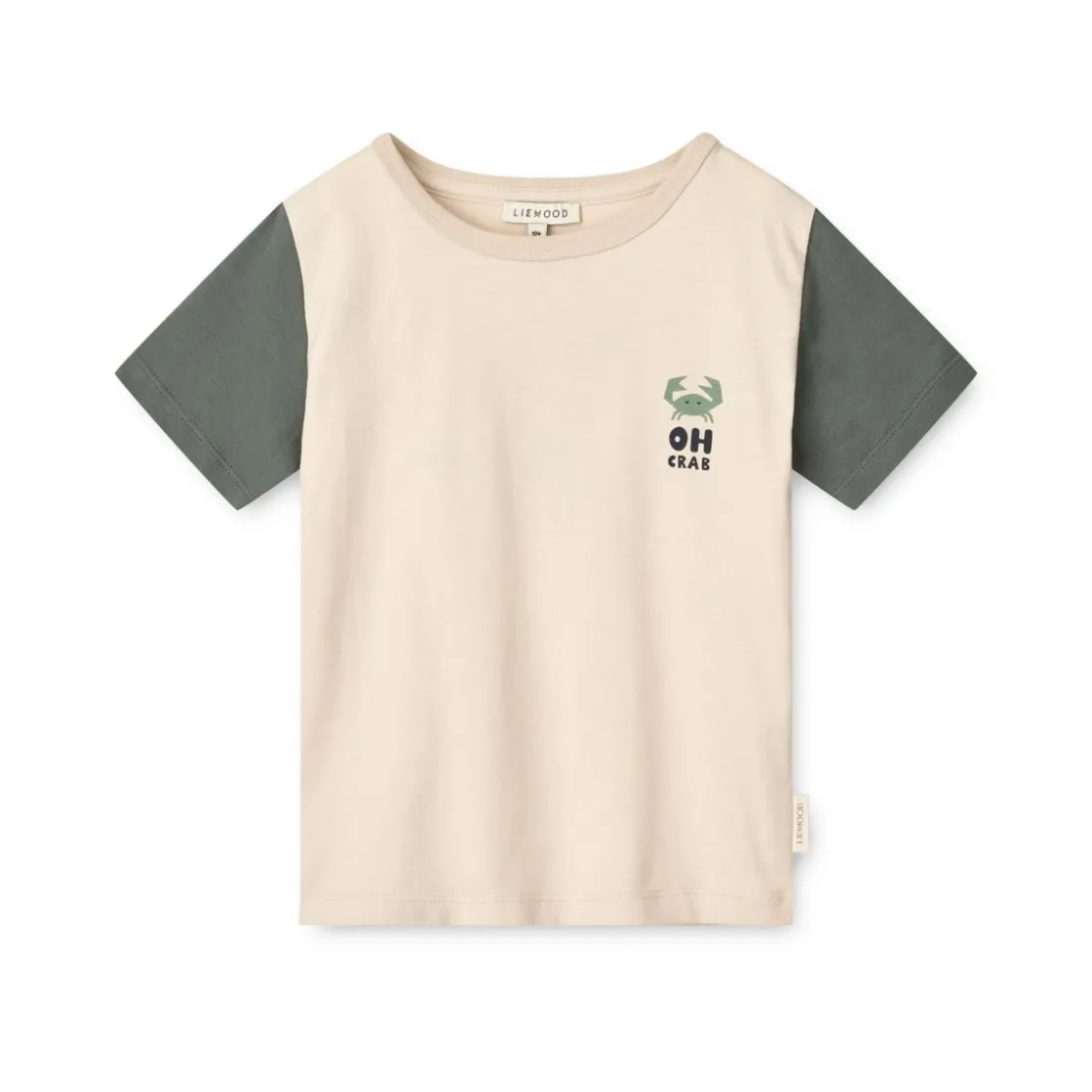 Liewood T-Shirt mit Aufdruck Oh crab / Sandy Online