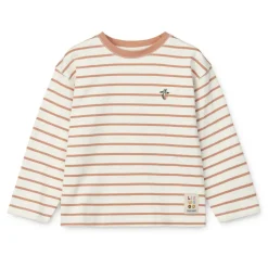 Liewood TYLER Streifen-Langarm T-Shirt Y/D stripe Tuscany rose / Creme de la creme Hot