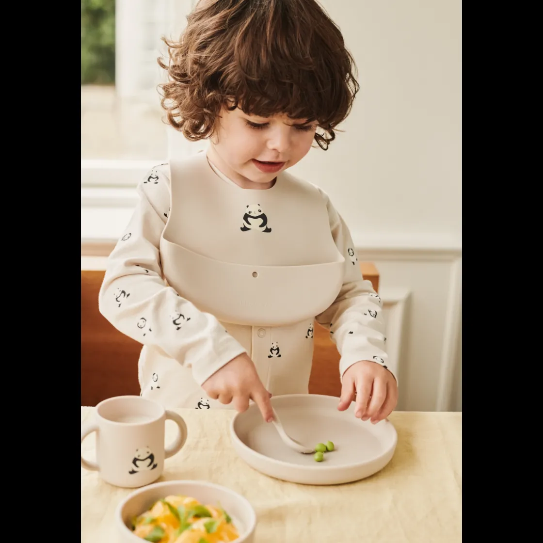 Liewood VIVI Silikon Geschirrset Panda / Sandy Outlet