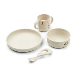 Liewood VIVI Silikon Geschirrset Peach / Sea shell mix Clearance