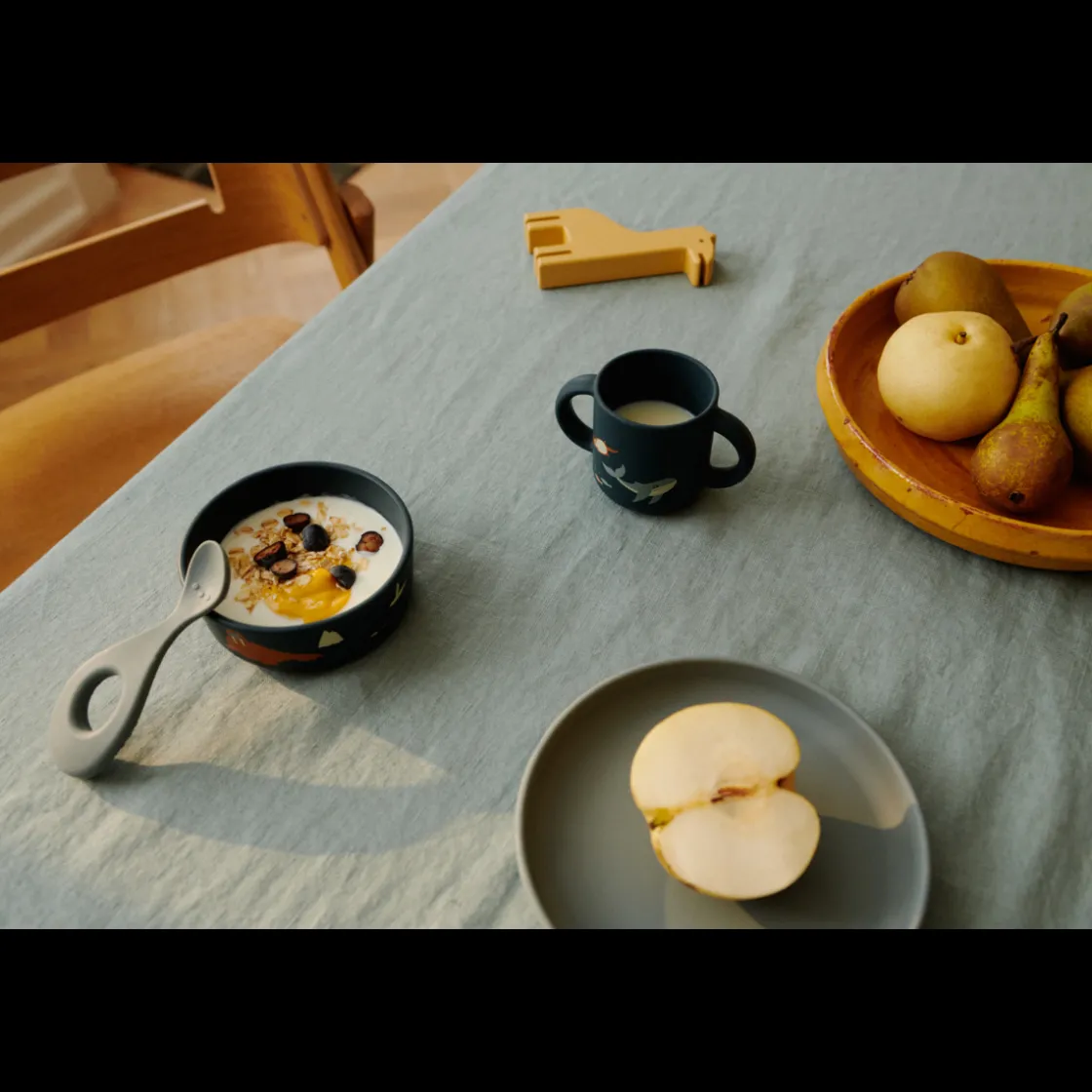 Liewood VIVI Silikon Geschirrset Arctic Sea /Ocean view Outlet