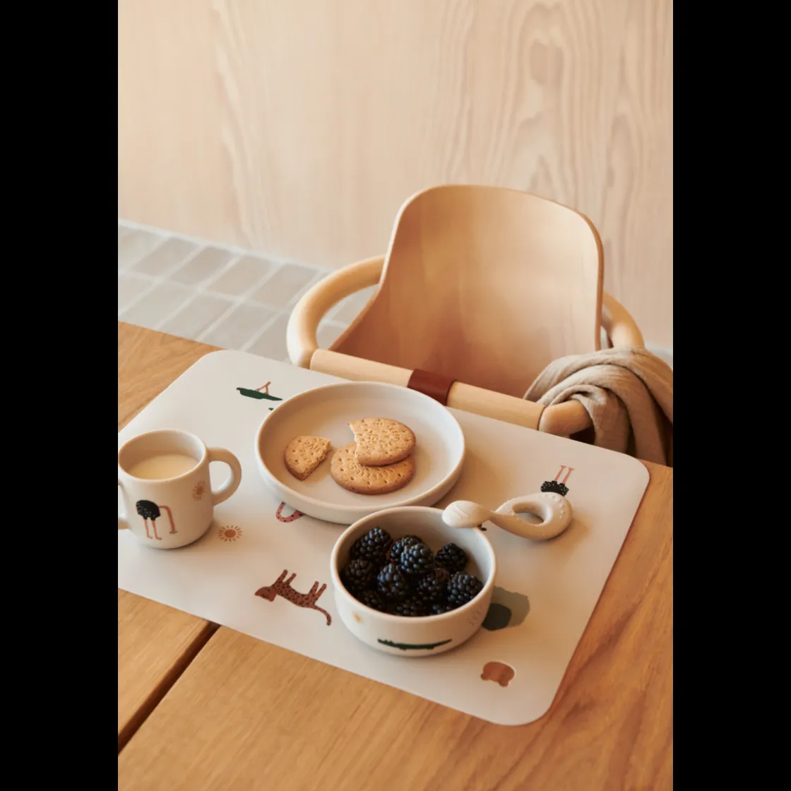 Liewood VIVI Silikon Geschirrset Safari sandy mix Hot