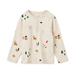 Liewood WILHELM Bedrucktes Pyjama-Set Holiday / Sandy