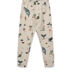 Liewood WILHELM Bedrucktes Pyjama-Set Sea creature / Sandy Hot