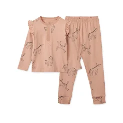 Liewood Wilhelm Bedrucktes Rüschen-Pyjama-Set Unicorn / Pale tuscany Best