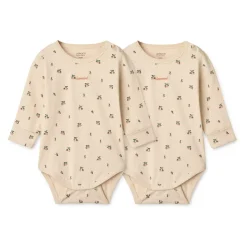 Liewood YANNI Baby-Bodystocking 2er-Pack Peach mini / Sea shell Hot